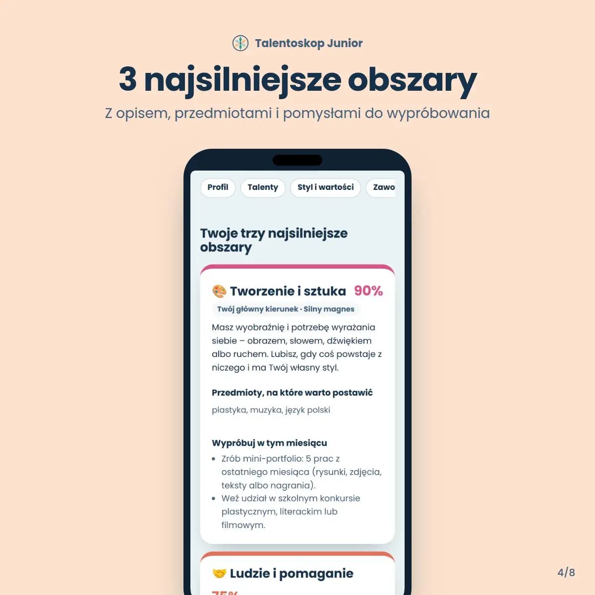 Najsilniejsze obszary zainteresowań ucznia z pomysłami na zawody