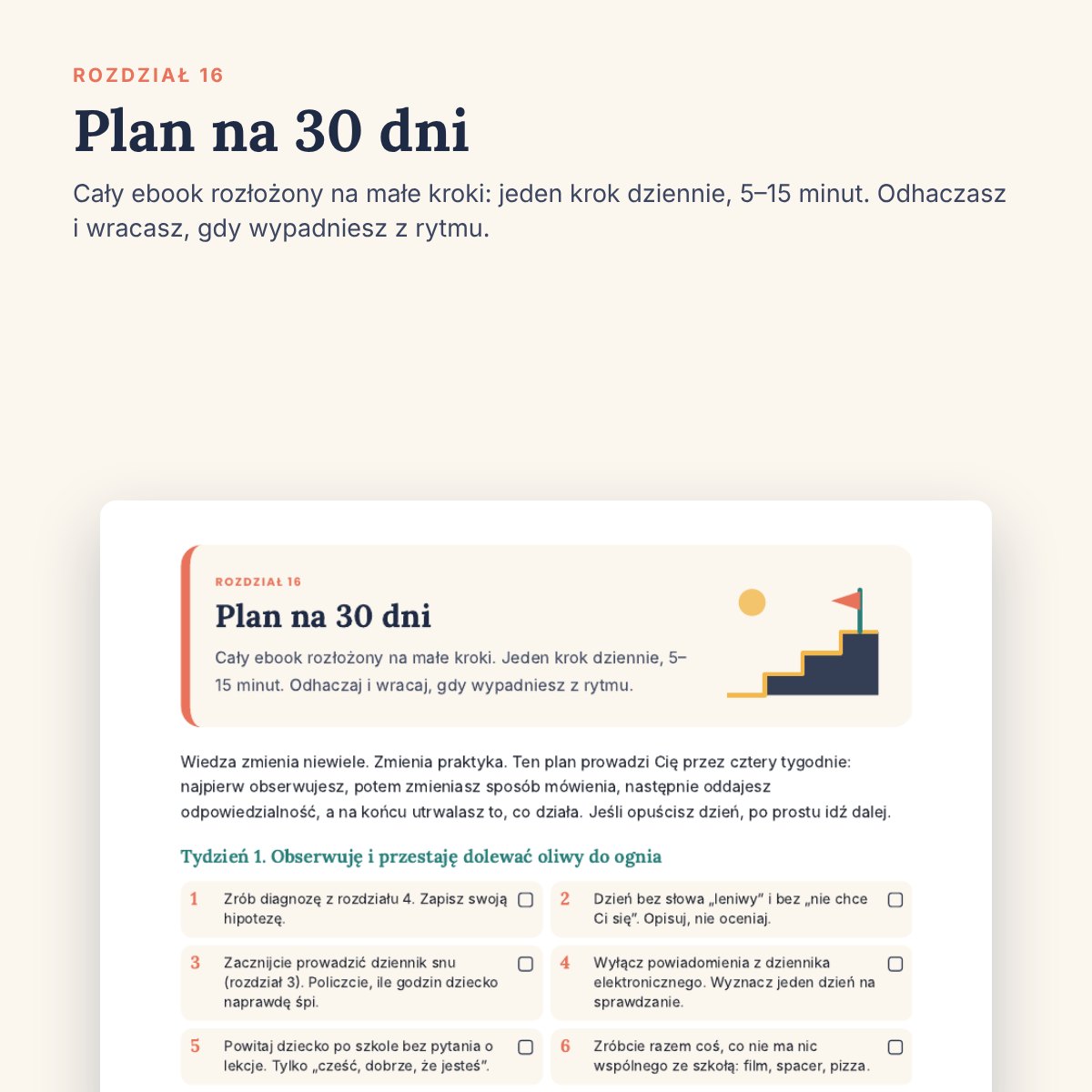Plan na 30 dni – motywacja do nauki nastolatka krok po kroku