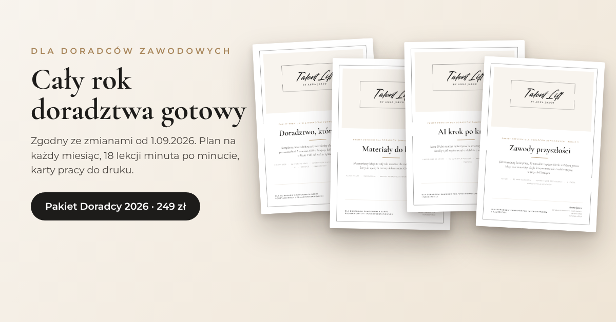 Pakiet Doradcy 2026 – cały rok doradztwa zawodowego gotowy
