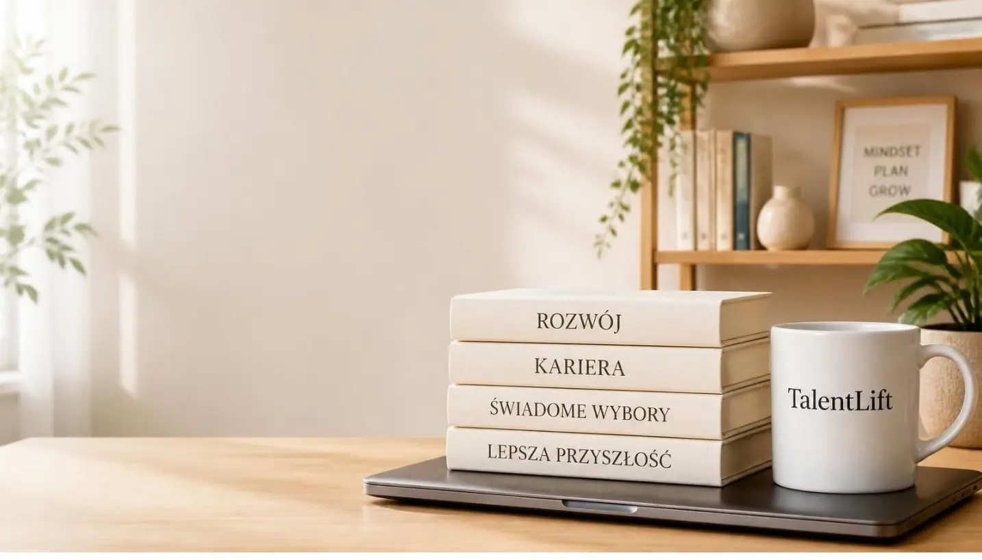 Książki Rozwój, Kariera, Świadome wybory, Lepsza przyszłość i kubek TalentLift